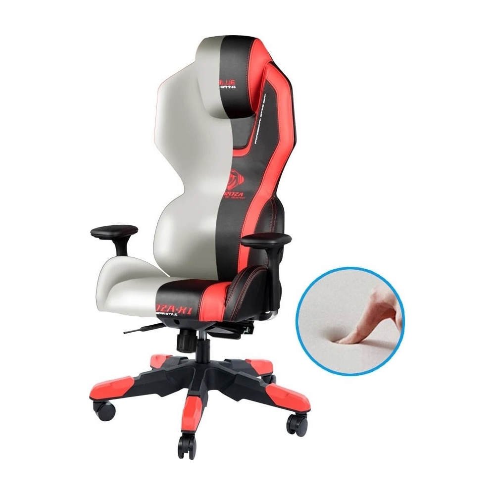 გეიმერული სავარძელი E-Blue EEC410BRAA-IA, Gaming Chair, Black/Red