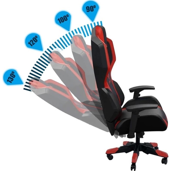 გეიმერული სავარძელი E-Blue EEC410BRAA-IA, Gaming Chair, Black/Red