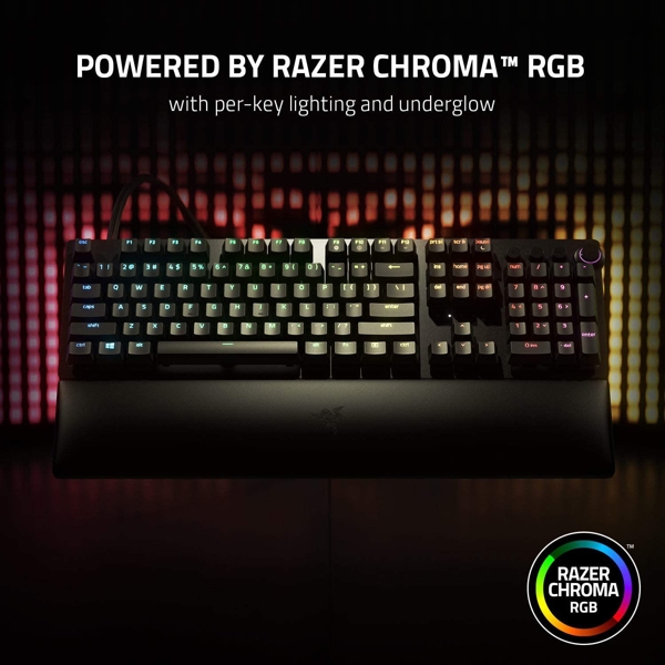 Razer RZ03-03610100-R3M1 Huntsman V2 Analog, Wired, RGB, USB-C, USB-A, Gaming Keyboard, Black