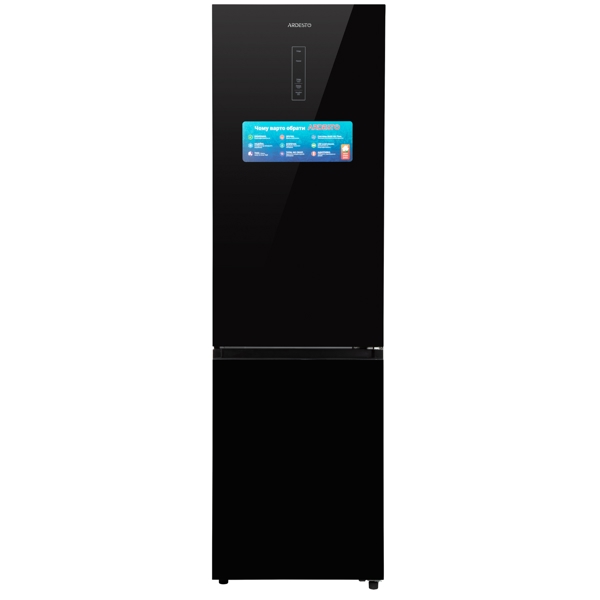 მაცივარი Ardesto DNF-M378GL200, 378L, A+, No Frost, Refrigerator, Black