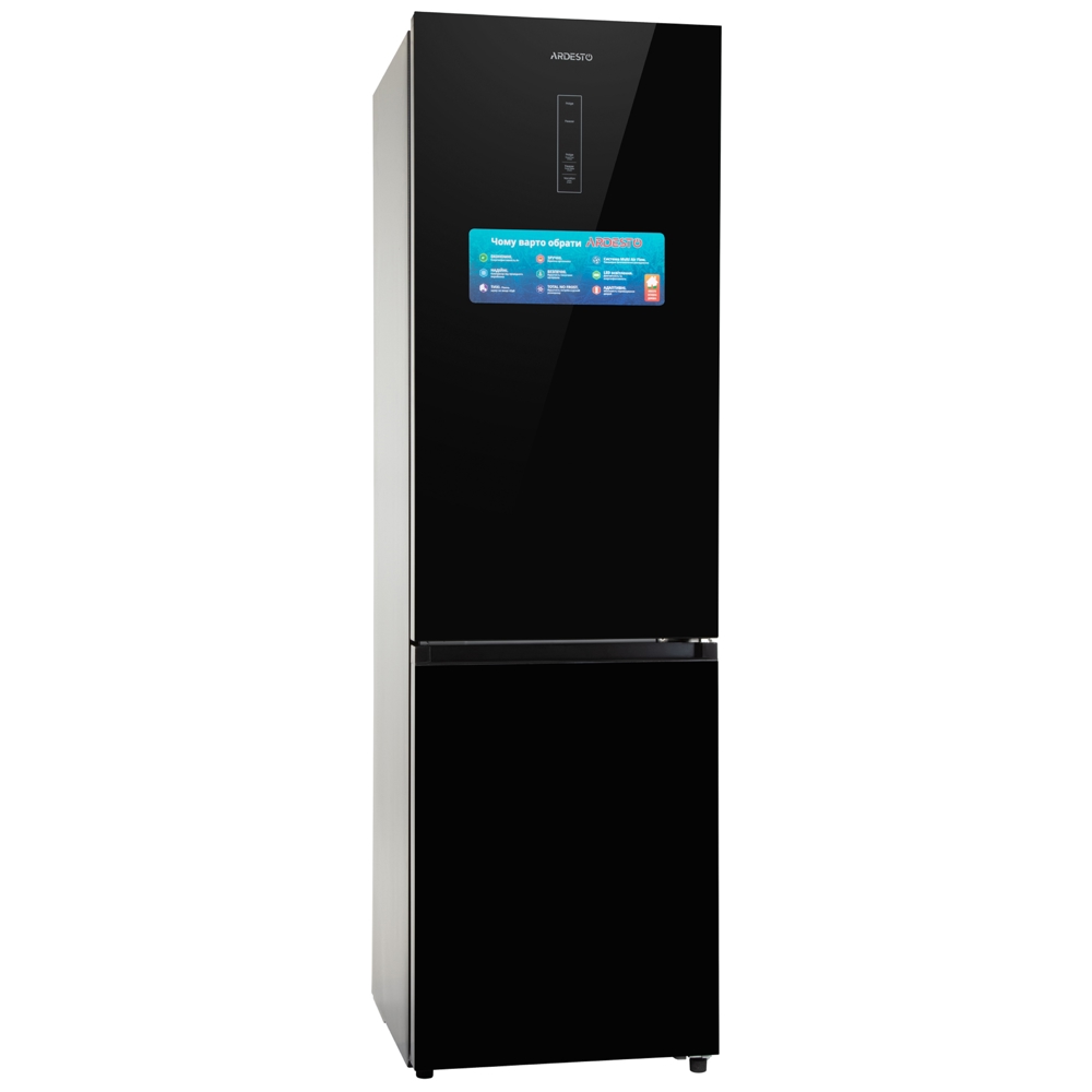 Ardesto DNF-M378GL200, 378L, A+, No Frost, Refrigerator, Black