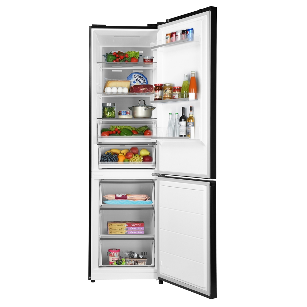 Ardesto DNF-M378GL200, 378L, A+, No Frost, Refrigerator, Black