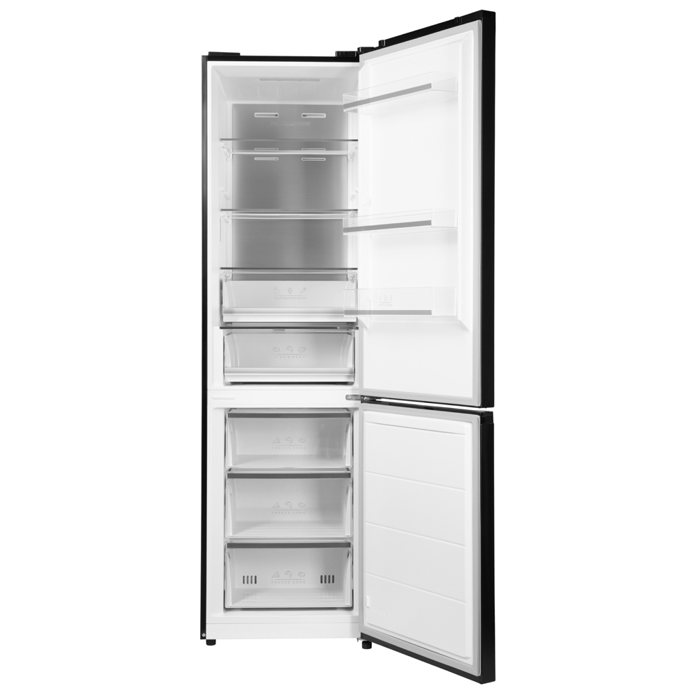 Ardesto DNF-M378GL200, 378L, A+, No Frost, Refrigerator, Black