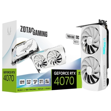 Gigabyte ZT-D40700Q-10M Twin Edge OC, Gaming GeForce RTX4070, 12GB, 192bit, HDMI, DP, White