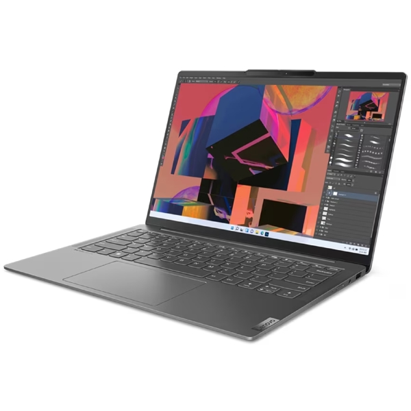 ნოუთბუქი Lenovo 82X3000MRK Yoga Slim 6 14APU8, 14", Ryzen 5-7540U, 16GB, 512GB SSD, Integrated, W11H, Storm Grey