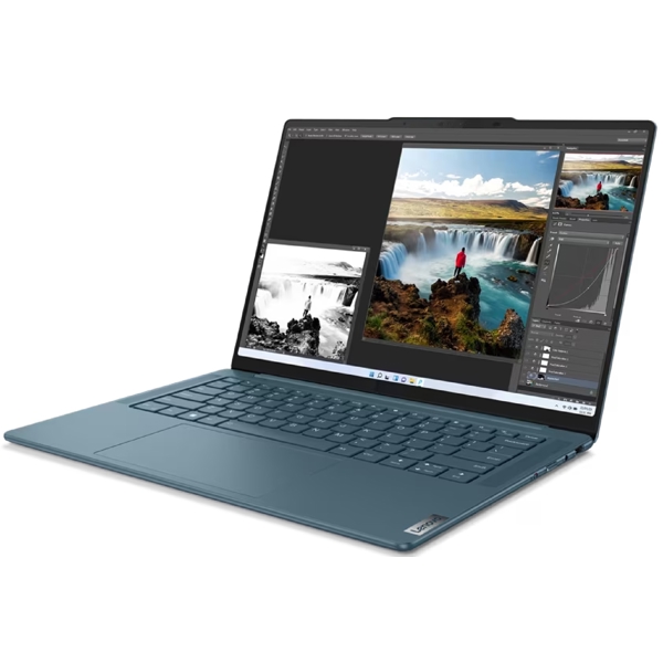 ნოუთბუქი Lenovo 82Y7007ERK Yoga Pro 7 14IRH8, 14.5", i7-13700H, 16GB, 1TB SSD, RTX3050 6GB, W11, Tidal Teal