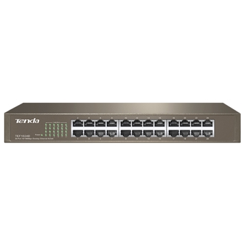 სვიჩი Tenda TEF1024D, 24Port, Switch, Curry