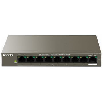 Tenda TEF1109P-8-63W, 8Port, PoE+ Switch, Curry