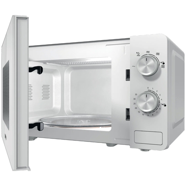 მიკროტალღური ღუმელი Gorenje MO20E1W2, 800W, 20L, Microwave Oven, White