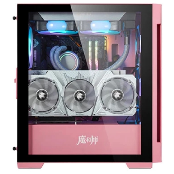 ქეისი Golden Field 1701P, Computer Case, MidT, MicroATX, Mini-ITX, USB 3.0, USB 2.0, 3.5mm, Pink