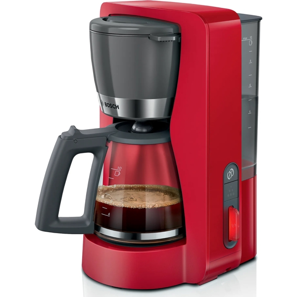 ყავის აპარატი Bosch TKA4M234, 1200W, 1.4L, Coffee Machine, Red