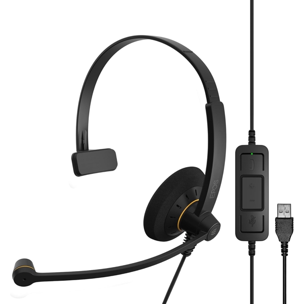 Sennheiser SC 30 USB ML Impact, Headset, Wired, USB, Black