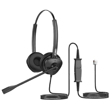 ყურსასმენი Fanvil HT302, Headset, Wired, RJ9, Black