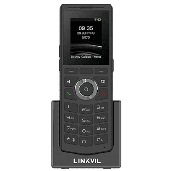 უსადენო სტაციონარული ტელეფონი Fanvil W610W, Portable Wi-Fi Phone, 4 SIP, Black