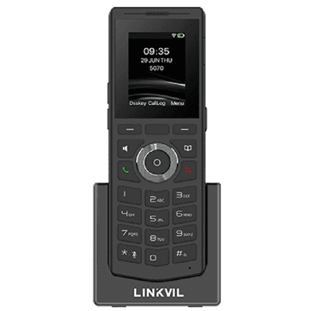 უსადენო სტაციონარული ტელეფონი Fanvil W610W, Portable WiFi Phone, 4 SIP, Black