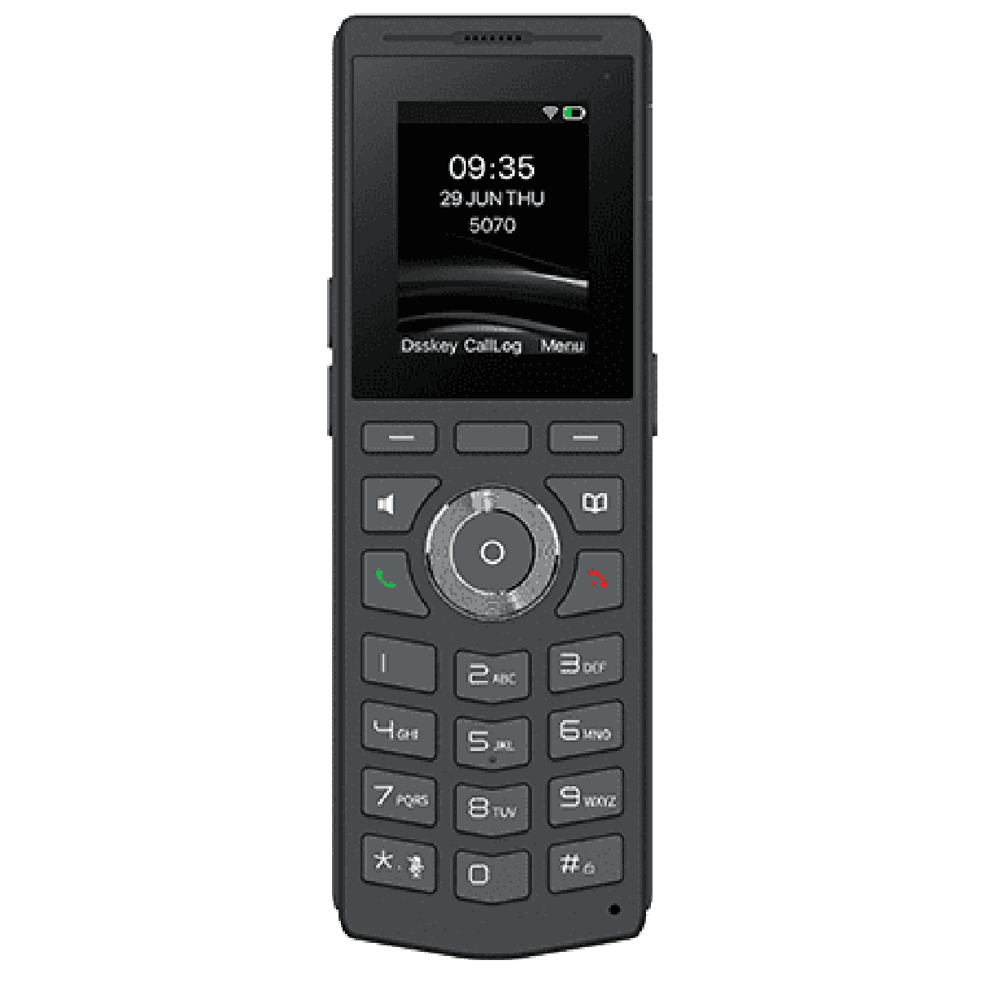 უსადენო სტაციონარული ტელეფონი Fanvil W610W, Portable WiFi Phone, 4 SIP, Black