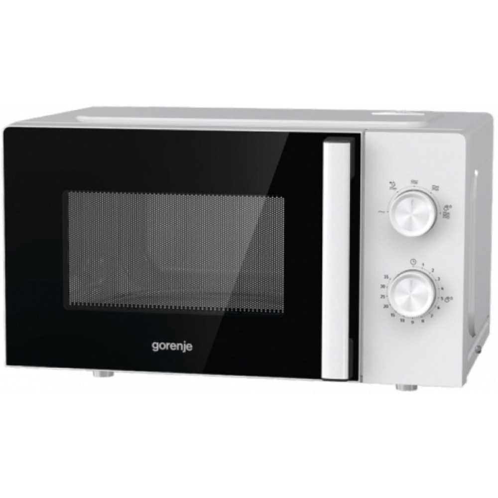 მიკროტალღური ღუმელი Gorenje MO17E1WH, 1150W, 17L, Microwave Oven, Black/White
