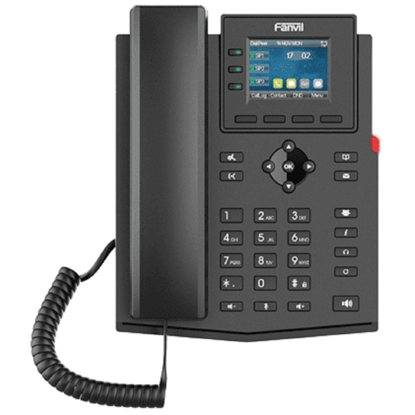 IP ტელეფონი Fanvil X303G, IP Phone, Poe, 4 SIP, Black