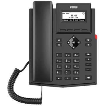 IP ტელეფონი Fanvil X301W, IP Phone, 2 SIP, Black