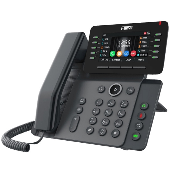 IP ტელეფონი Fanvil V65, IP Phone, Poe, 20 SIP, Black