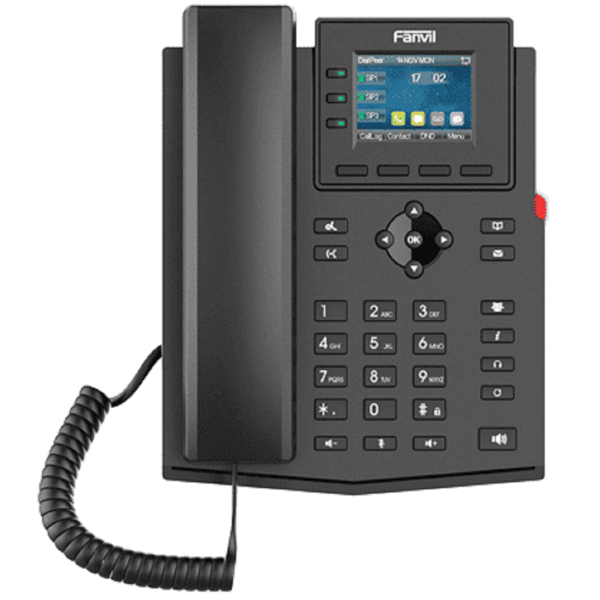 Fanvil X303, IP Phone, 4 SIP, Black	