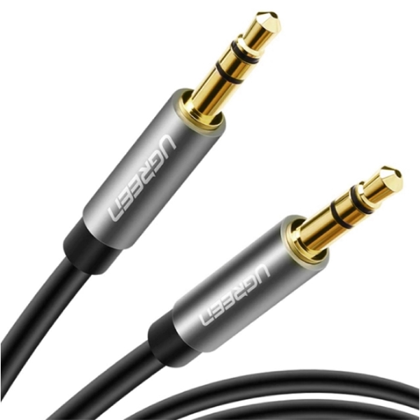 აუდიო კაბელი UGREEN AV119 (10733), 3.5mm Male to 3.5mm Male Cable, 1m, Black