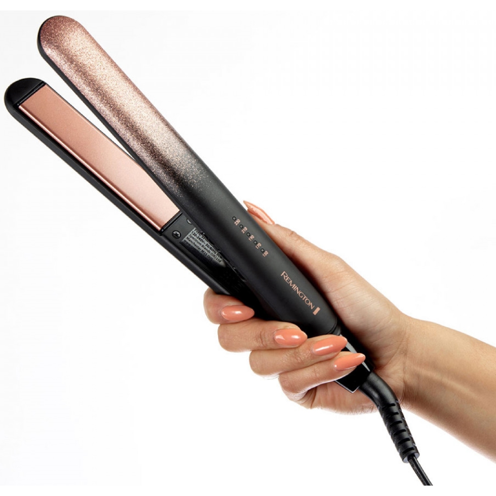 თმის უთო Remington S5305, Hair Straightener, Black/Pink