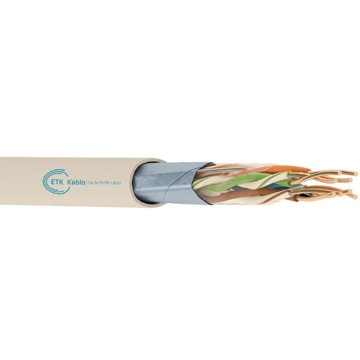 ETK Cablo ET-Cat5e-FTP-4x2x24AWG-LSZH-305M, 305m, Grey