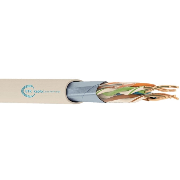 ქსელის კაბელი ETK Cablo ET-Cat5e-FTP-4x2x24AWG-LSZH-305M, 305m, Grey