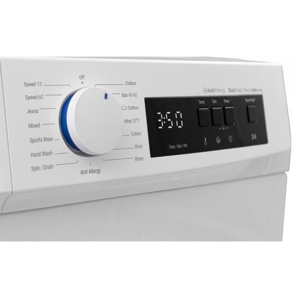 სარეცხი მანქანა Daewoo WM814T3WB7GE, 8Kg, A+++, 1400Rpm, Washing Machine, White