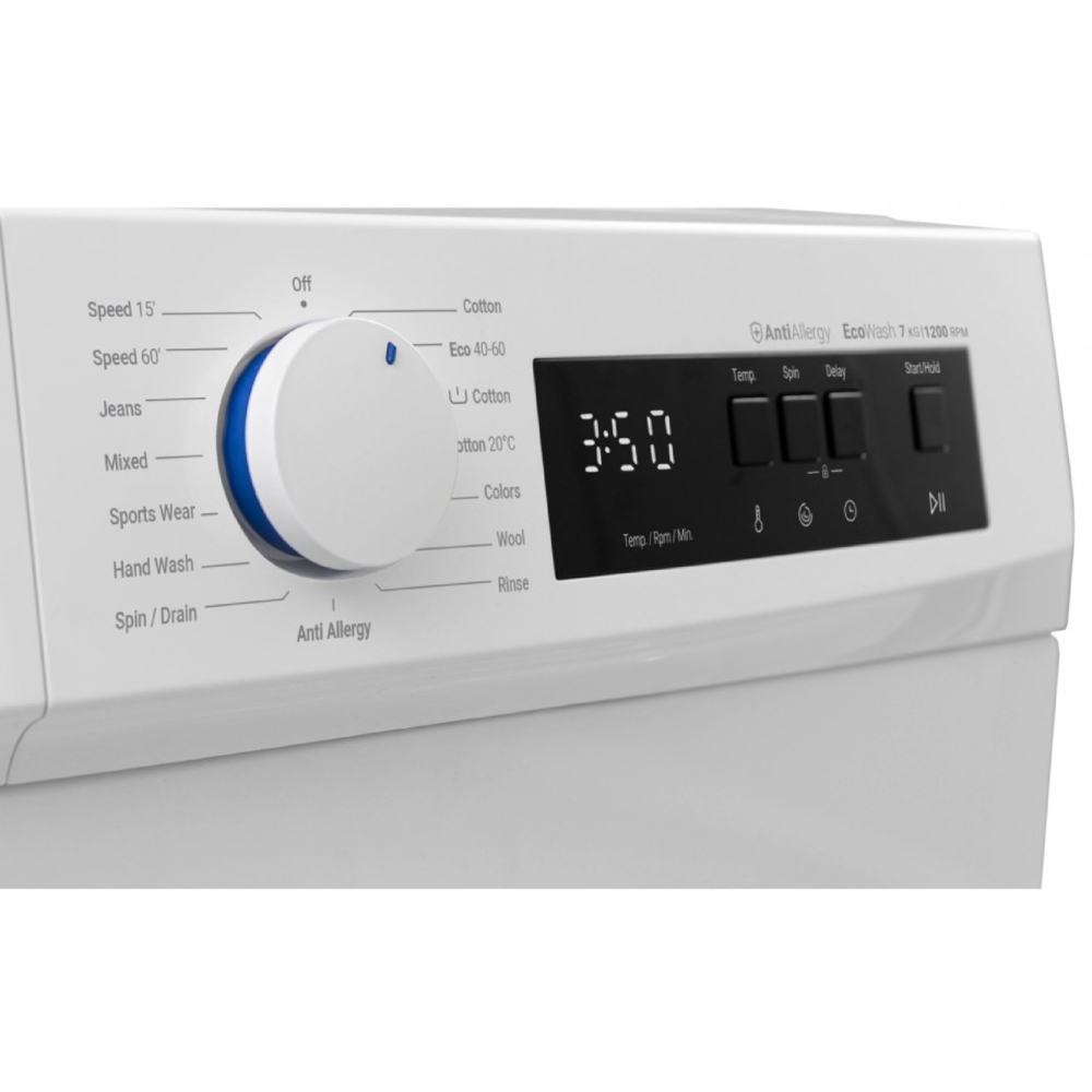 Daewoo WM814T3WB7GE, 8Kg, A+++, 1400Rpm, Washing Machine, White