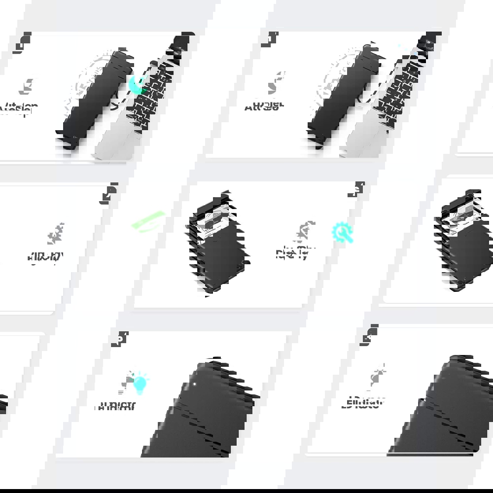 მყარი დისკის ქეისი UGREEN CM352 (80555), USB-A To 2.5-inch, Hard Drive Enclosure, Black