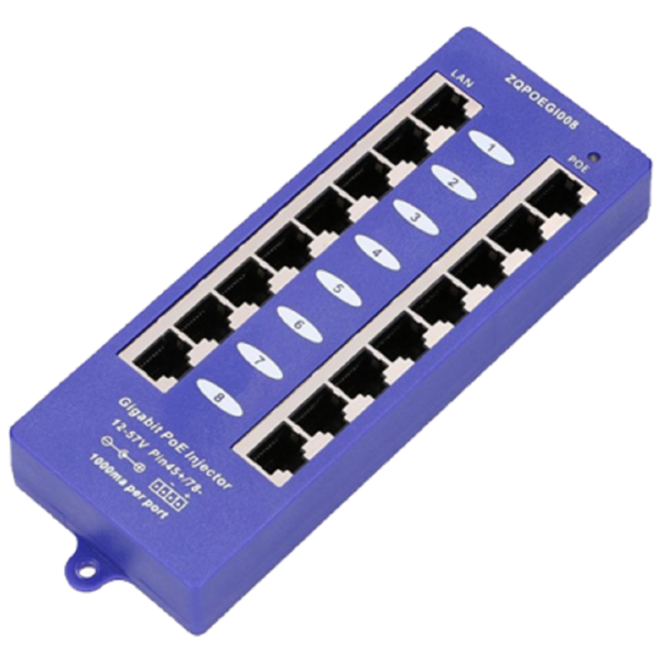 PoE გარდამქმნელი Nex POE-BOX8-G, PoE Injector, Blue