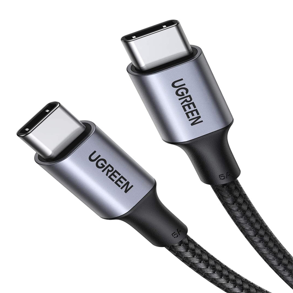 USB კაბელი UGREEN US316 (70429), 100W, Type-c to Type-c, 2m, Black