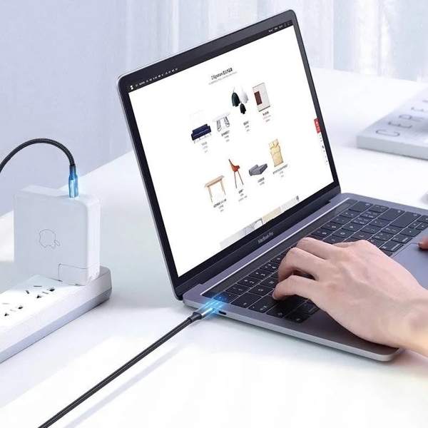 USB კაბელი UGREEN US316 (70429), 100W, Type-c to Type-c, 2m, Black
