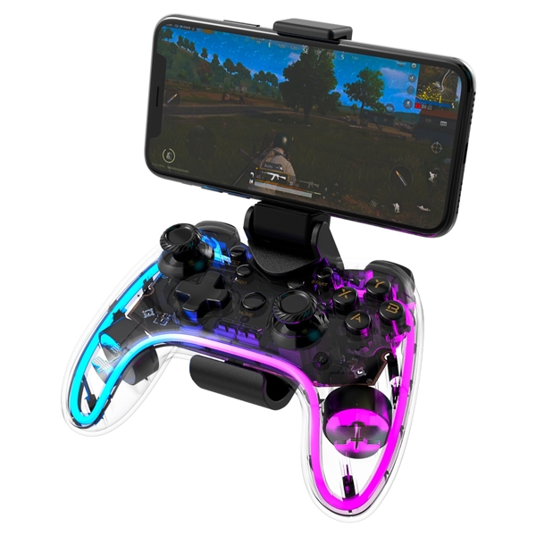 ჯოისტიკი Yenkee YCP 4010, Controller For iPhone and Android, Wireless, Bluetooth, USB-C, Transparent
