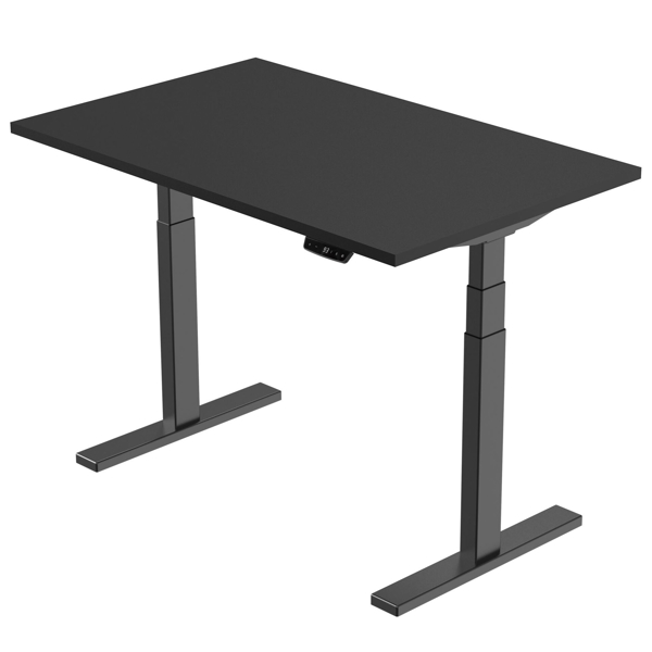 Brateck 3-Stage Dual Motor Sit-Stand Desk M09-23D Black