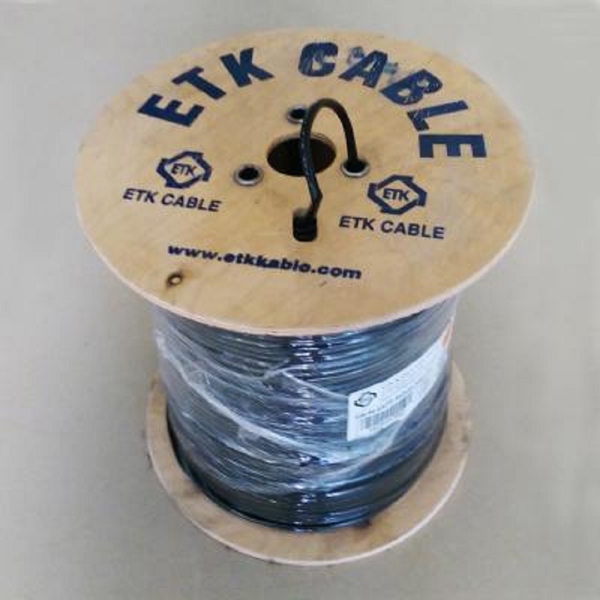 ქსელის კაბელი Etk kablo Cat 5e F/UTP 4x2x24 AWG PE-305M, Cat5e FTP, Lan Cable, 305m, Black