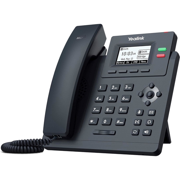 IP ტელეფონი Yealink SIP-T31P, IP Phone, PoE, 2 SIP, Black