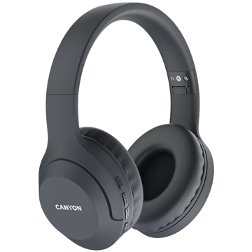 ყურსასმენი Canyon CNS-CBTHS3DG, Headset, Wireless, Bluetooth, Dark Grey