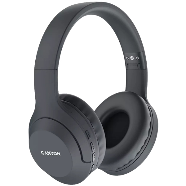 ყურსასმენი Canyon CNS-CBTHS3DG, Headset, Wireless, Bluetooth, Dark Grey