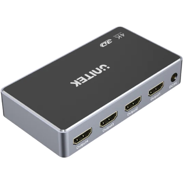 Unitek V1109A, HDMI Splitter, 5 Ports, Black