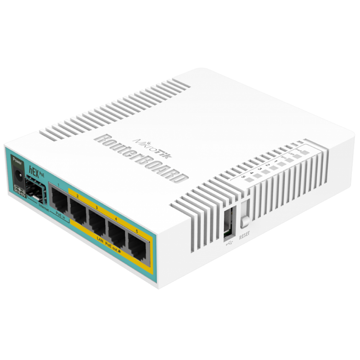 MikroTik RB960PGS, 1966Mbps, Router, Black