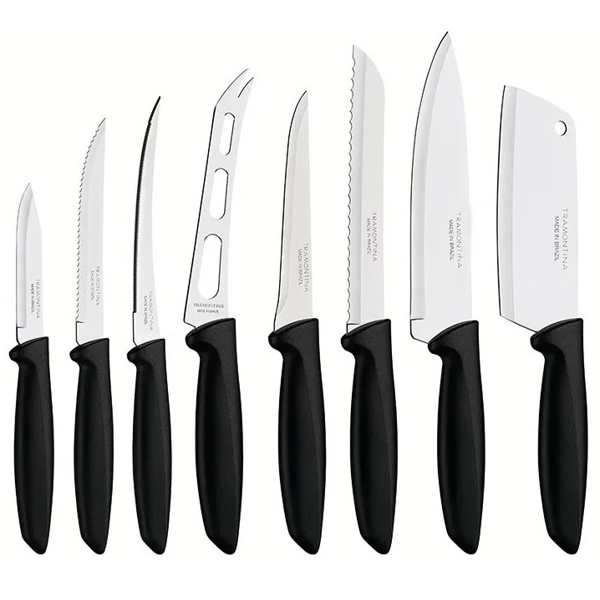 დანების ნაკრები Tramontina 23498/032 Plenus, 8Pcs, Knife Set, Black