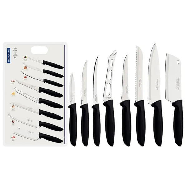 დანების ნაკრები Tramontina 23498/032 Plenus, 8Pcs, Knife Set, Black