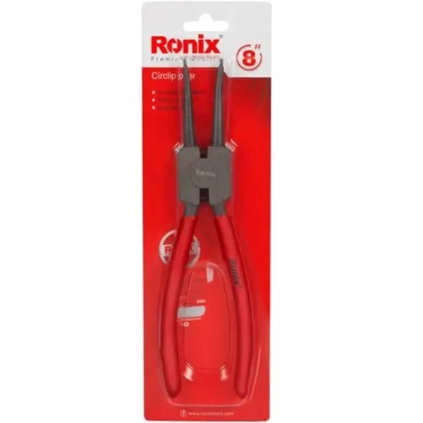 მრგვალტუჩა Ronix RH-1727, Round Nose Plier, Red