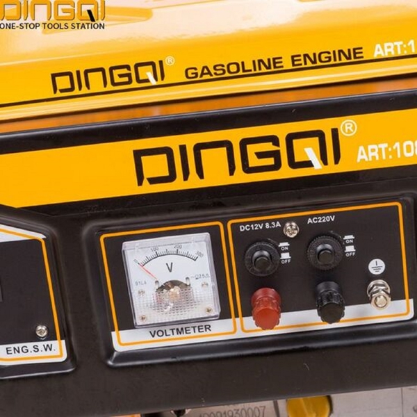 Dingqi 108010, 1kW, Petrol Generator, Black/Orange