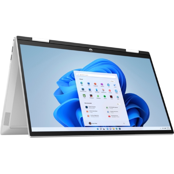 ნოუთბუქი HP 78W15EA Pavilion x360 Convertible 15, 15.6", i5-1235U, 16GB, 512GB SSD, Integrated, W11H, Natural Silver