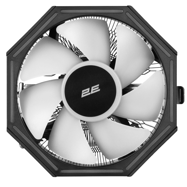 ქულერი 2E 2E-AC120ZP-RGB, 120mm, 2000RPM, Cooler, Black