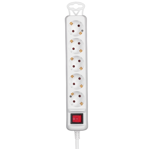 დენის გამანაწილებელი 2E 2E-U05ES15M5, 5 Socket, 5m, White